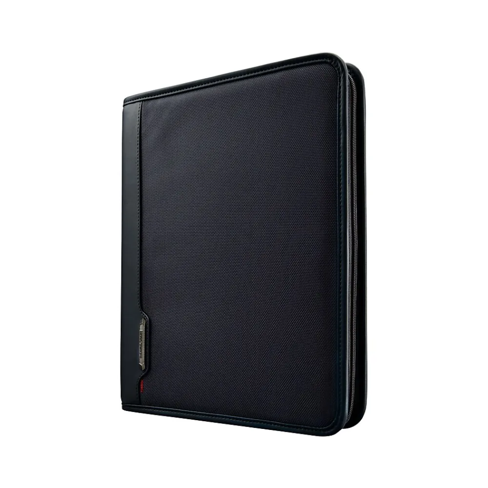 Samsonite Xenon Business Polyester Padfolio with Zipper Closure, Black (116465-1041)