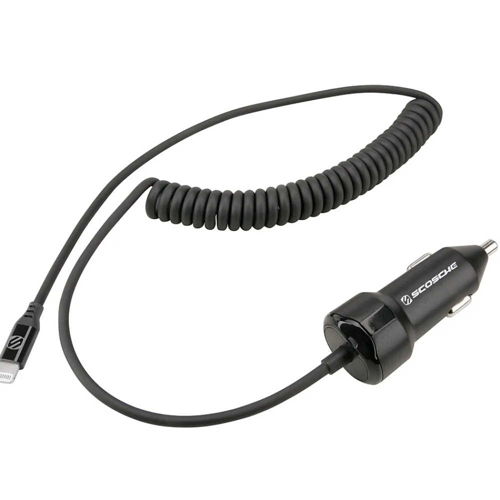 scosche MFI Certified Power Delivery Lightning Car Charger