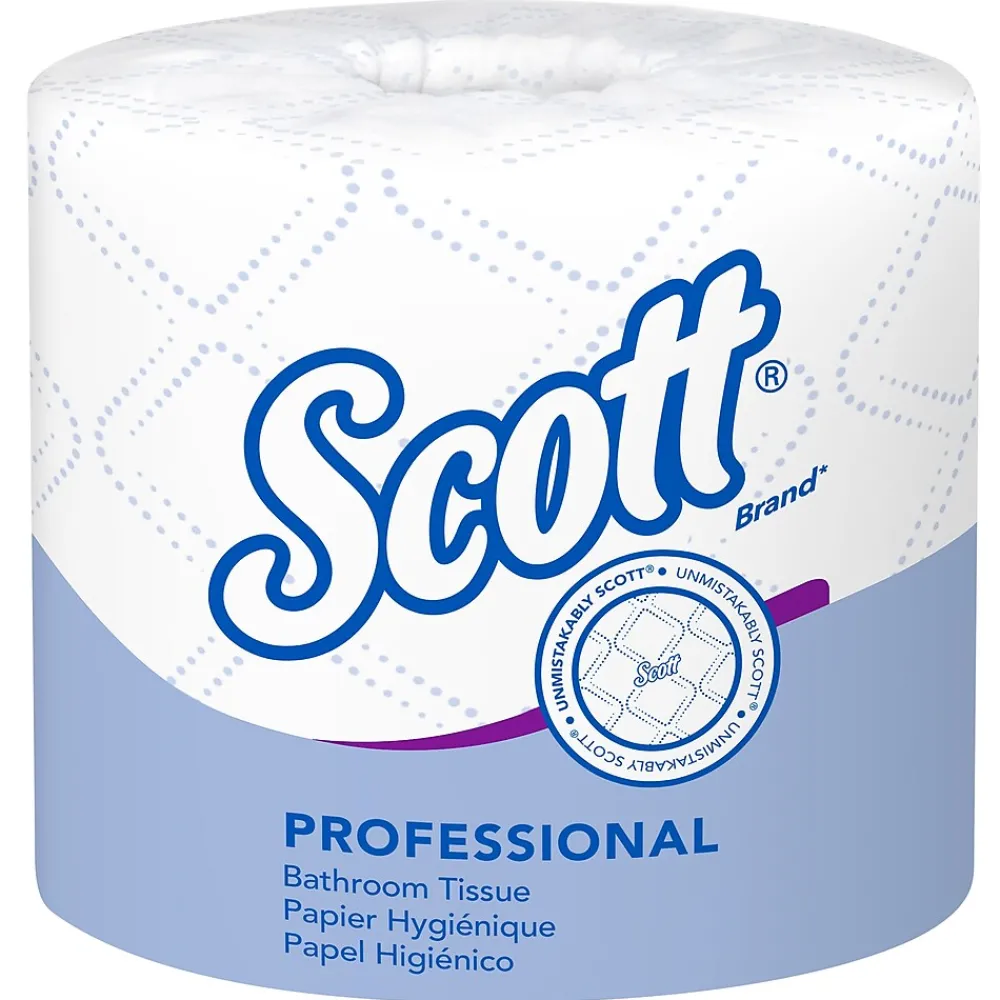 Scott Professional Toilet Paper, 2-Ply, White, 550 Sheets/Roll, 40 Rolls/Carton (48040)