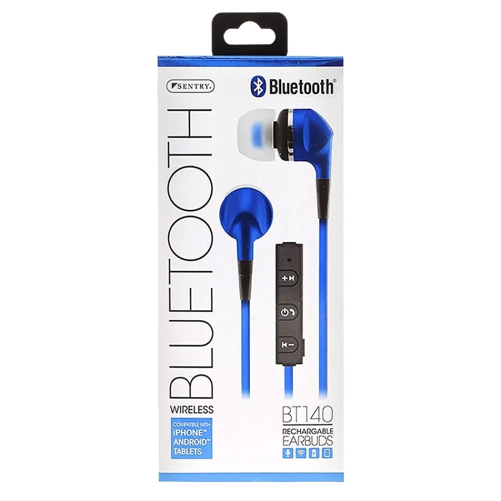 Sentry Bluetooth Earbud with Microphone, Blue