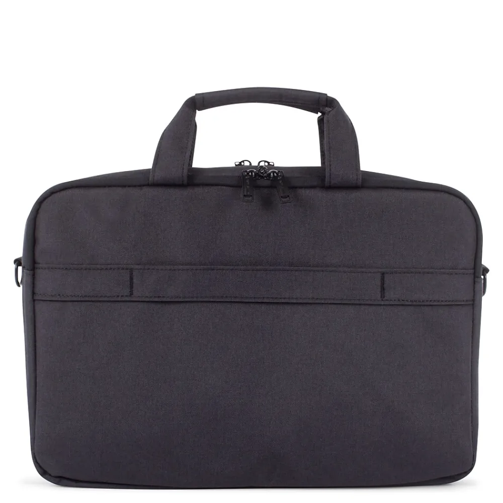 Swiss Mobility Cadence Polyester Two Section Briefcase, Charcoal (EXB1009SMCH)