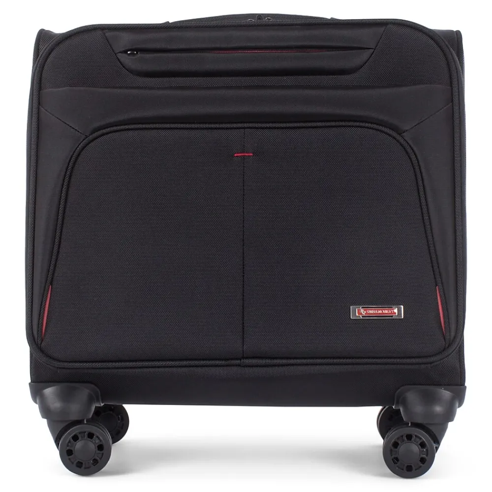 Swiss Mobility Polyester Business Case On Wheels, Black (BZCW1003SMBK)