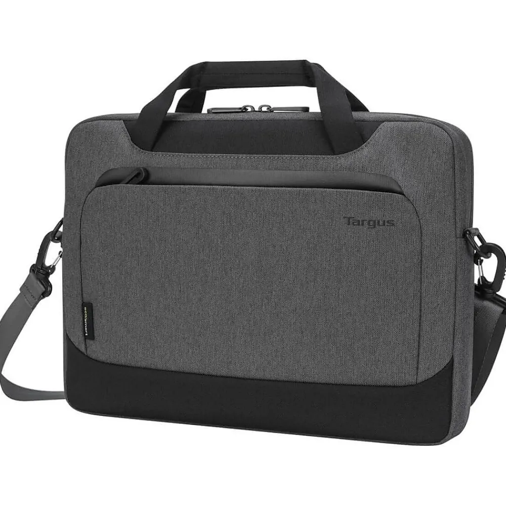 Targus Cypress Laptop Briefcase, Gray Fabric (TBS92602GL)