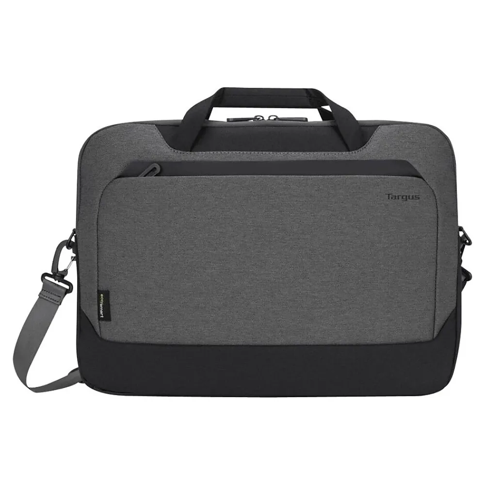 Targus Cypress Laptop Briefcase, Light Gray Fabric (TBT92602GL)