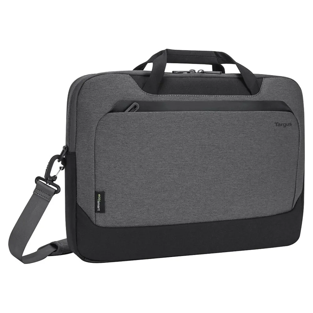 Targus Cypress Laptop Briefcase, Light Gray Fabric (TBT92602GL)