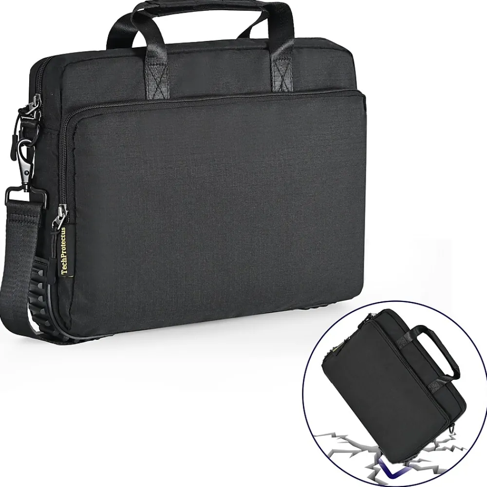 TechProtectus Shockproof Laptop Briefcase for 11-13" Laptops, Black (RTP-BK-BC13)