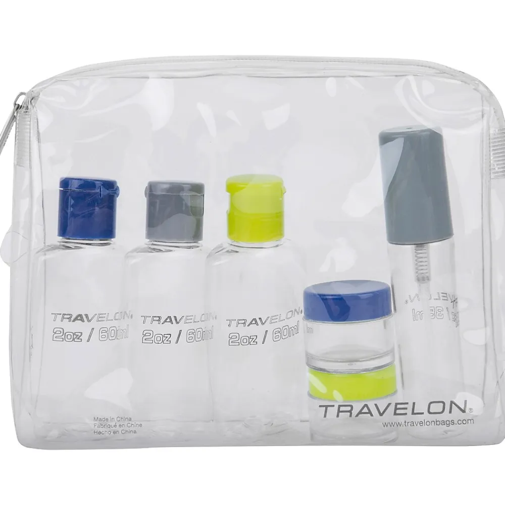 Travelon 7.5" Plastic Toiletry Bag Kit, Clear (02037-001)