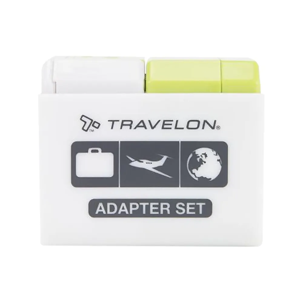 Travelon Universal Plastic Travel Power Adapter, Lime (19508-440)