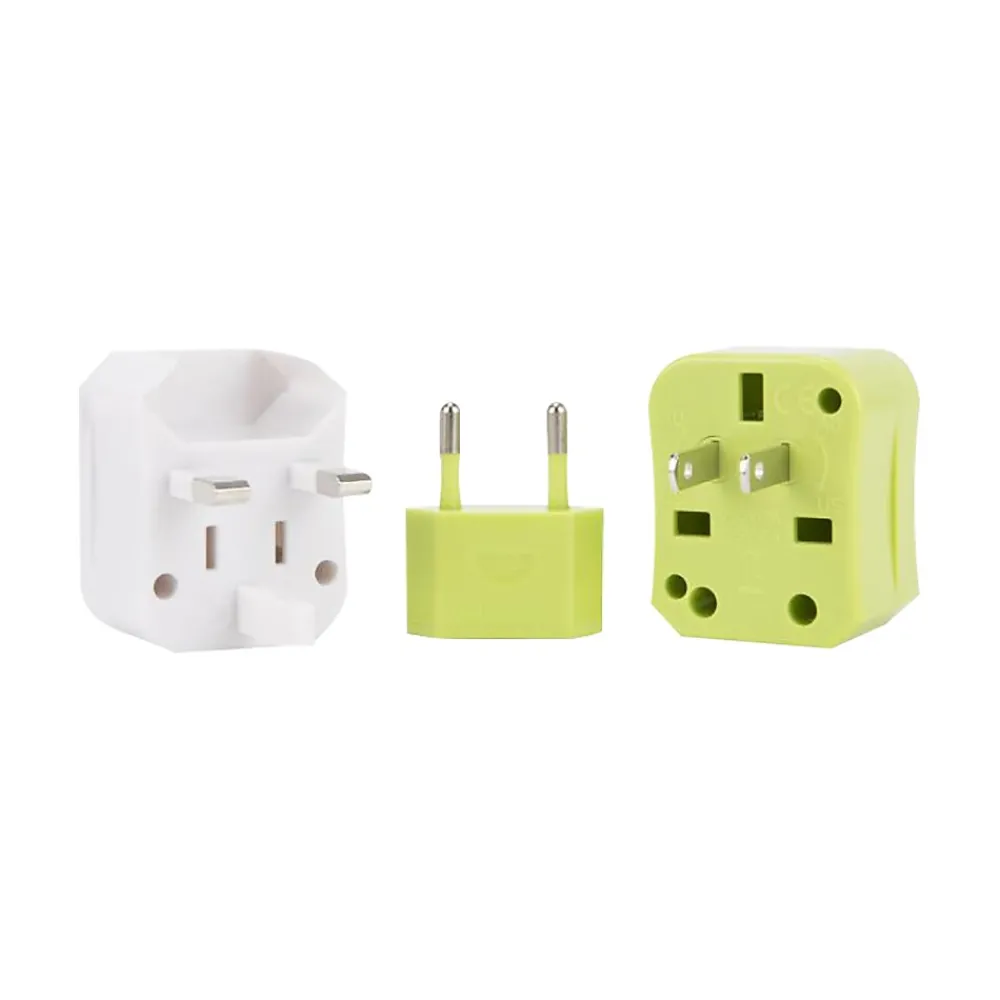 Travelon Universal Plastic Travel Power Adapter, Lime (19508-440)