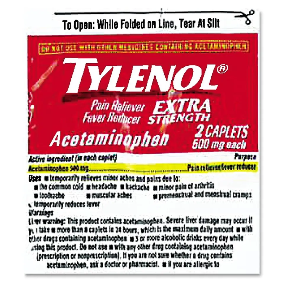 Tylenol Extra Strength Caplets, 30/Box (64478/7003-30)