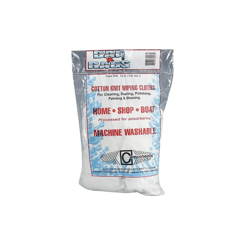 UNITED FACILITY SUPPLY Cotton Cleaning Cloths, White, 1 lbs. (ufsn250cw01)