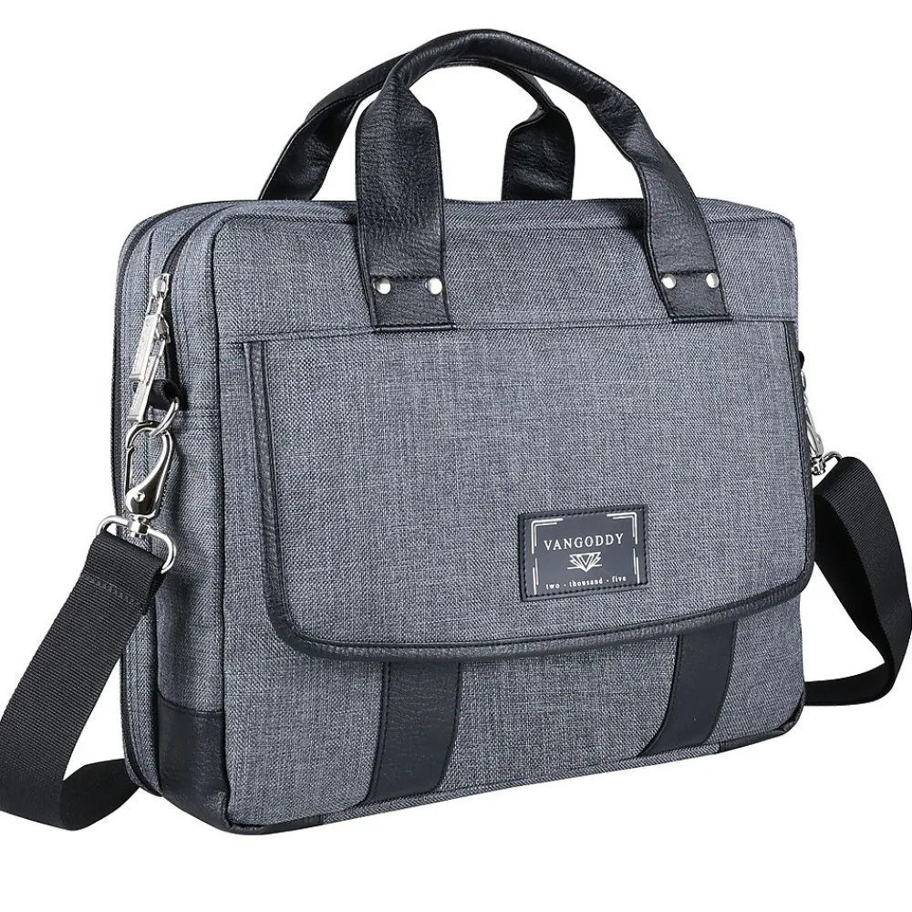 Vangoddy 14" Laptop Messenger Bag, Chrono Grey (MSBLEA132)