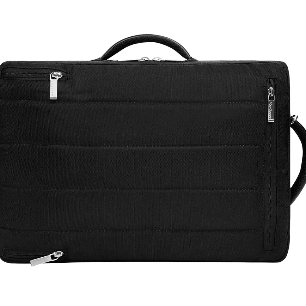 Vangoddy Laptop Messenger, Black Nylon (LAPLEA033)