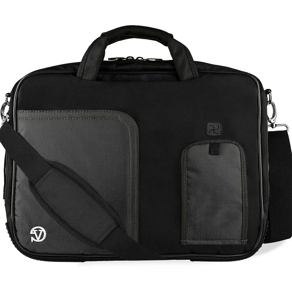 Vangoddy Nylon Casual Messenger Bag, Black (PT_NBKLEA782_17)