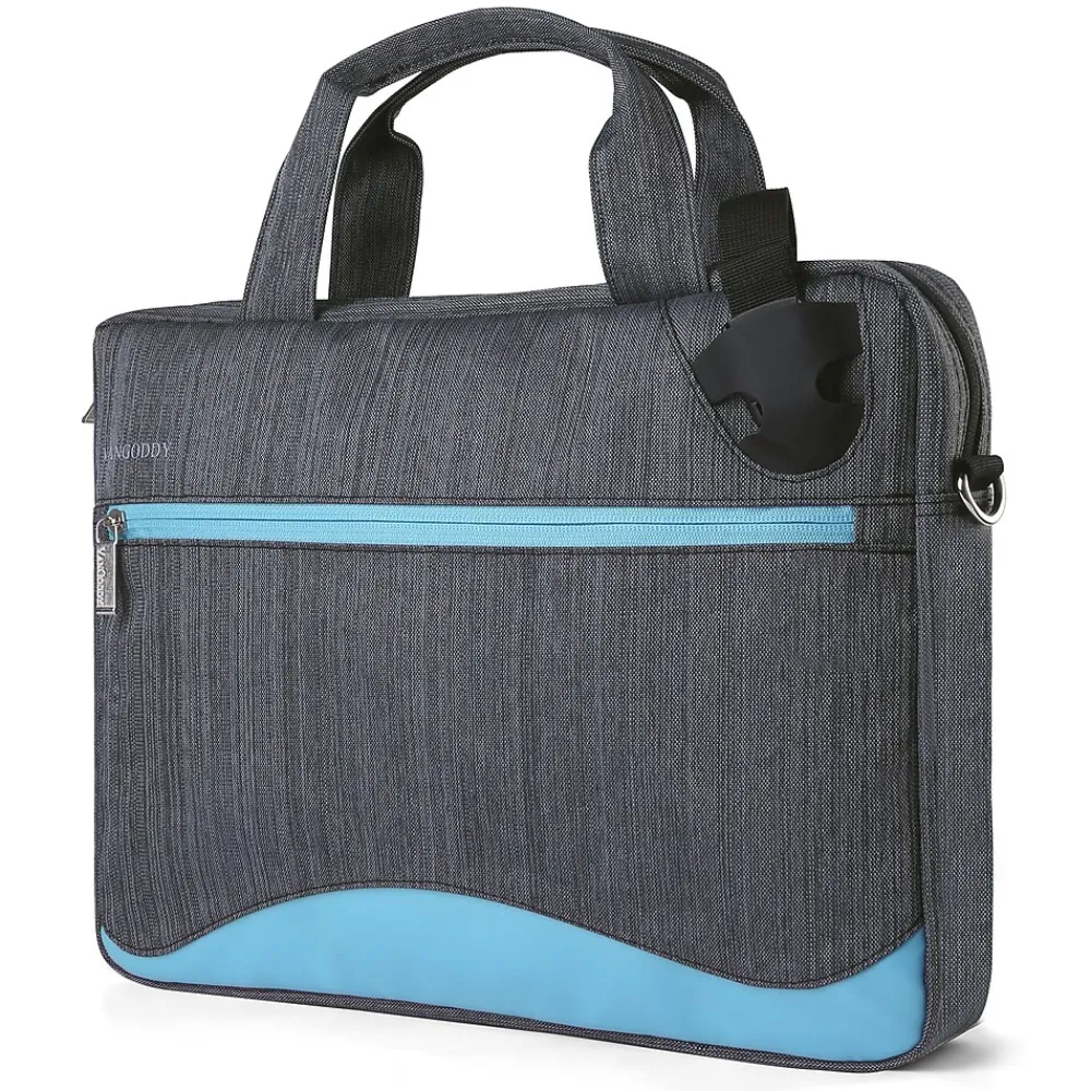 Vangoddy Wave 13" Laptop Messenger Bag, Sky Blue Nylon (NBKLEA605)