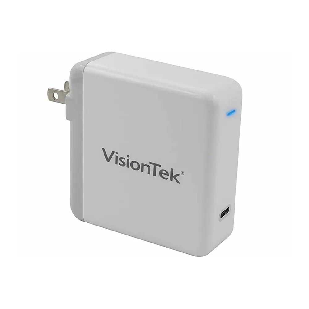 VisionTek USB-C 61W Quick Charger, White (901283)