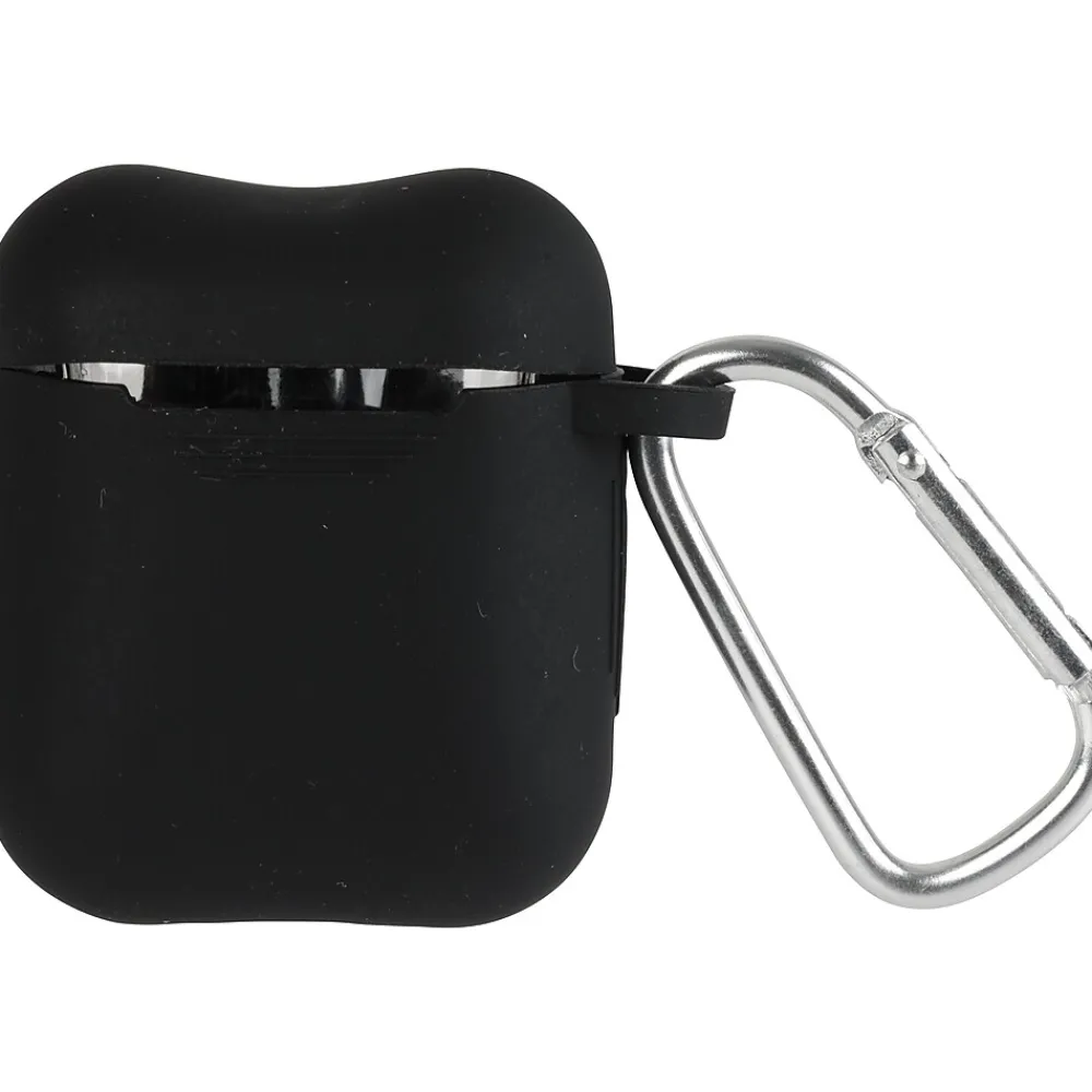 Vivitar Case with Carabiner for AirPods, Black (V90022BLKSTK12)