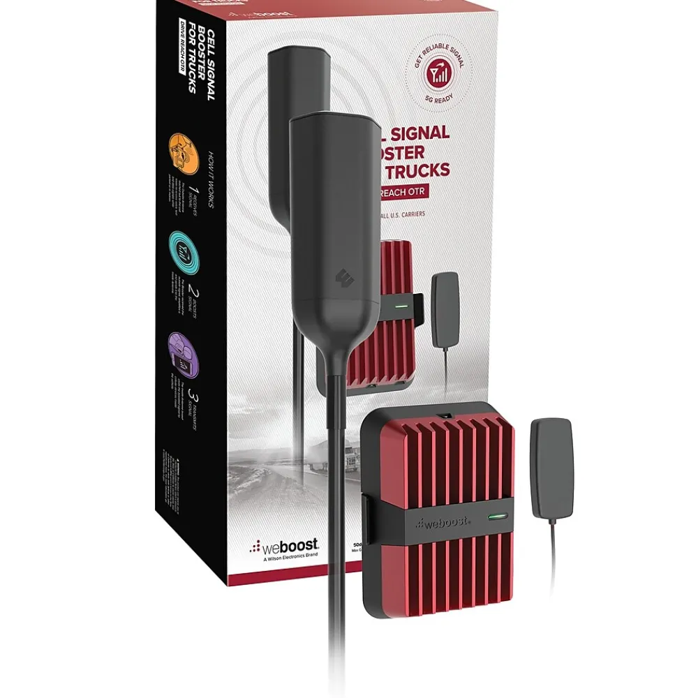 Weboost Drive Reach OTR Cell Signal Booster, Red (477154)