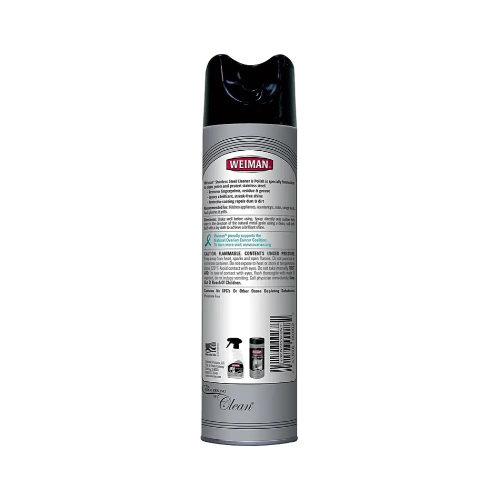 Weiman Stainless Steel Cleaner & Polish, Floral, 17 Oz. (49)