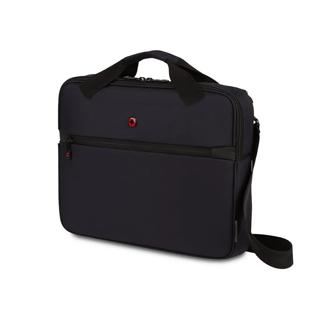 Wenger Notion Laptop Slim Briefcase, Dark Navy Polyester (WG3863302581)