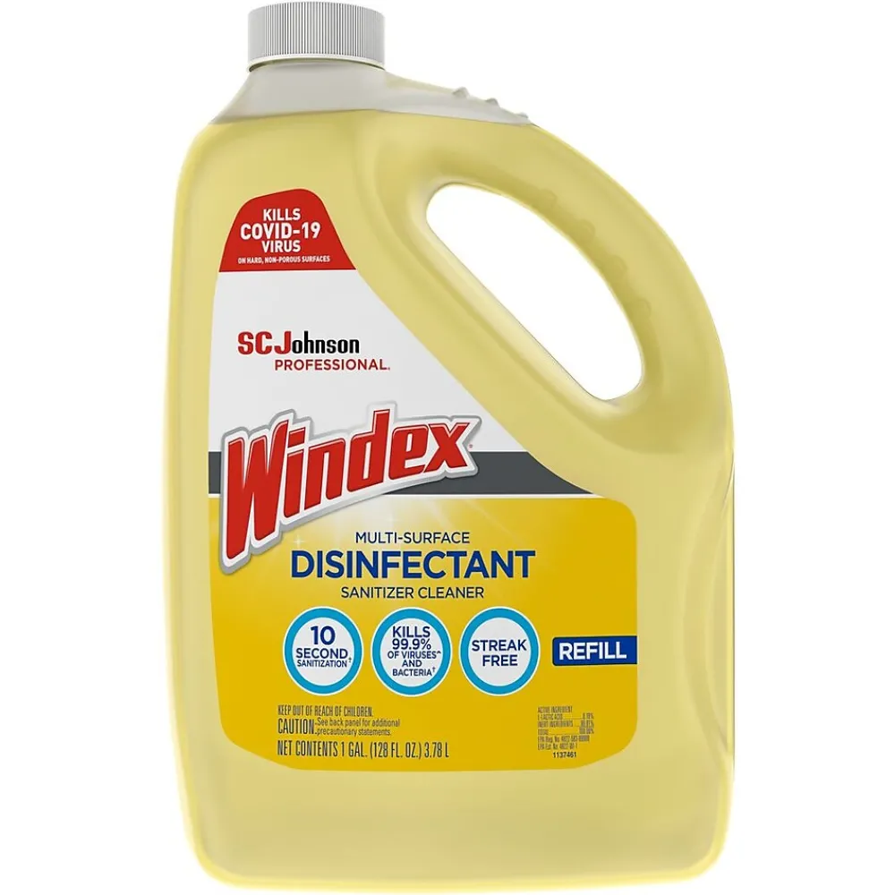 Windex Multi-Surface Disinfectant Sanitizer Cleaner, Citrus, 128 oz. (682265)