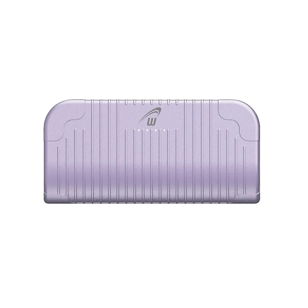 Worryfree Gadgets USB-C Power Bank, 5000 mAh, Purple (WED02)