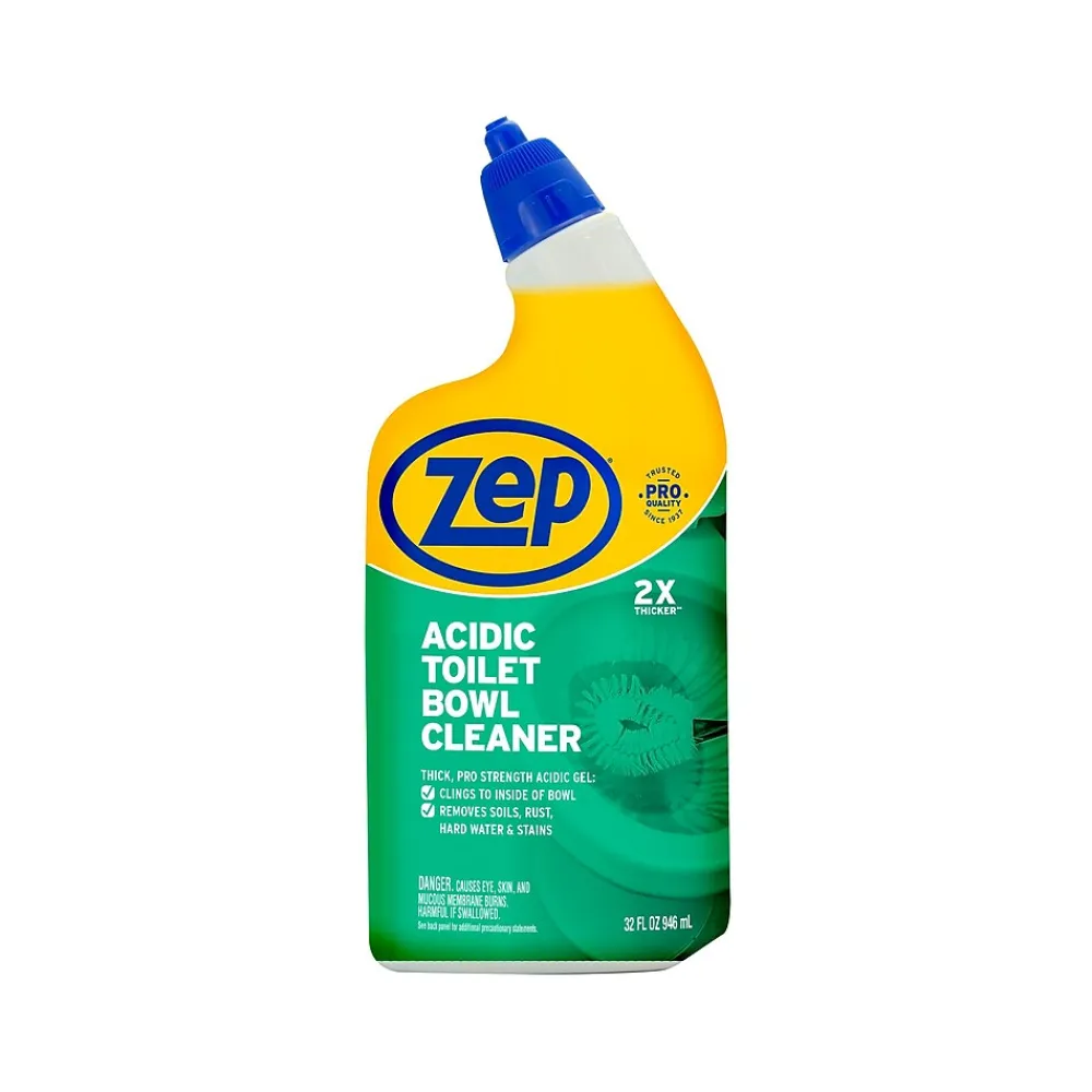 Zep Acidic Toilet Bowl Cleaner, Wintergreen, 32 Fl. Oz. (ZUATBC32)