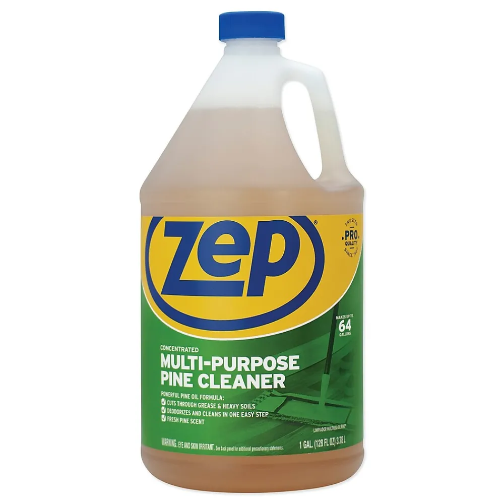 Zep Commercial Multi-Purpose Cleaner, Pine Scent, 1 gal, 4/Carton (ZPEZUMPP128CT)